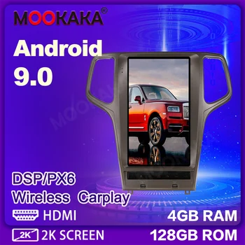 PX6 2 Din Для JEEP Grand Cherokee 2010-2019 Android 9,0 4 + 128 ГБ Автомобильный Мультимедийный Плеер Авто Стерео Радио GPS Навигация Головное Устройство