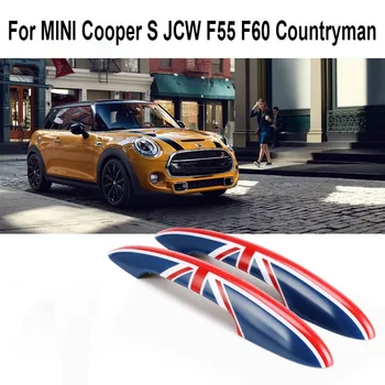 Для MINI Cooper S JCW F55 (5-Дверный) F60 Countryman Экстерьер Черный Флаг Украшение Дверной Ручки Аксессуары Для Стайлинга Автомобилей