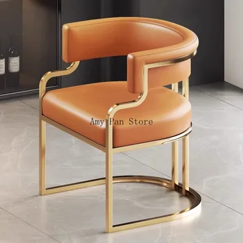 Роскошный обеденный стул в скандинавском стиле, Дизайн кресел, Балкон, стулья для гостиной, Передвижной туалетный столик Sedie Pranzo Moderne Мебель для дома CY50DC