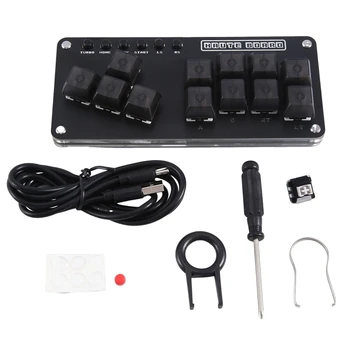 Аркадный джойстик Gamerfinger, игровой контроллер Hitbox Fight Stick, мини-игровая клавиатура для ПК / Ps3 / Ps4 / Switch, клавиатура управления, прочный