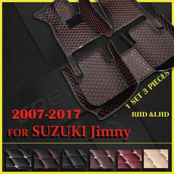 Автомобильные коврики для SUZUKI Jimny 2007-2010 2011 2012 2013 2014 2015 2016 2017 Пользовательские автоматические накладки для ног автомобильные