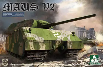 Takom 2050 1/35 Maus V2 Немецкий сверхтяжелый танк Второй мировой войны пластиковый модельный комплект