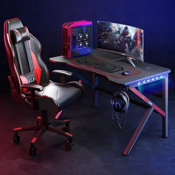 2023 Компьютерный стол домашний настольный геймерский стол набор стульев киберспортивный стол anchor live белый компьютерный стол Интернет-кафе игровой стол