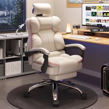 Серое игровое кресло с подлокотниками Удобное Роскошное Современное Симпатичное Игровое кресло Дешевый Белый Шезлонг из пены с эффектом памяти Геймерская Офисная Мебель