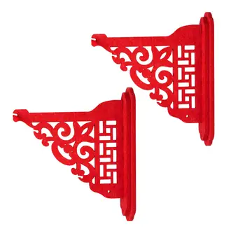 Подвесной кронштейн для фонаря из 2 предметов, красные вешалки для фонарей, реквизит для новогоднего фестиваля