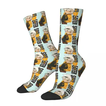 Хип-хоп Ретро Evans Crazy Мужские носки Soul Eater Аниме Унисекс с принтом в уличном стиле Забавная Новинка Экипажный носок Подарок для мальчиков