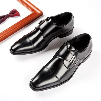 Мужские офисные модельные туфли из натуральной кожи Мужские Официальные деловые туфли Модные Оксфорды ручной работы Роскошные Свадебные туфли