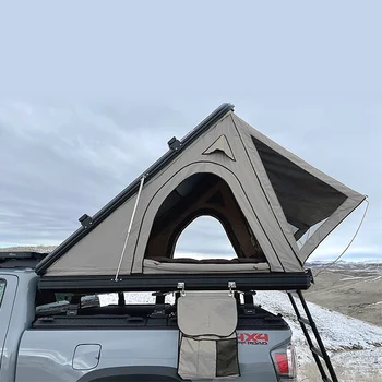 высококачественная походная треугольная алюминиевая палатка с жестким корпусом на крыше, автомобильная палатка