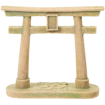 Мини-фигурка японских ворот Torii, микро-ландшафтный дизайн, опора для ворот Torii, реалистичное украшение Torii, декор для мини-дома