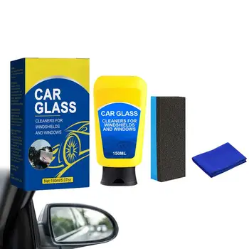 Автоочиститель для стекол Автомобильные стеклоочистители для удаления пятен и запотевания Быстродействующая чистка стекол С помощью губчатого аппликатора для дома