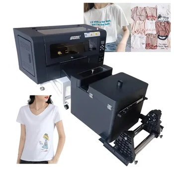 30-Сантиметровый Встряхивающий Порошковый Текстильный Серводвигатель Flex Digital A3 для перемешивания футболок Xp600 CMYK Белый Струйный Dtf принтер прямого печати на пленку