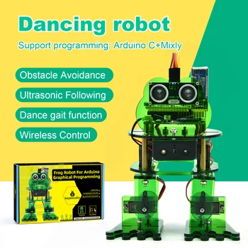 Автомобильный комплект Keyestudio Frog Robot для робота Arduino Совместим с Arduino Nano Suporting Mixly Blocks Coding