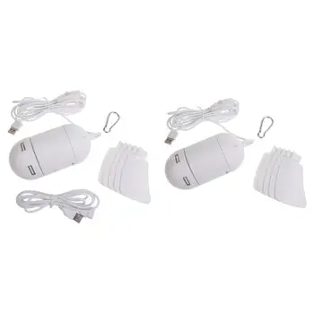 5 Бесшумных небольших USB потолочных вентиляторов Подвесной вентилятор для кемпинга Кровать Общая палатка челнока