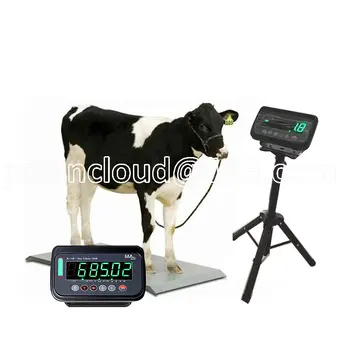 цифровые весы для взвешивания крупного рогатого скота, свиней, электронный индикатор пола для животных 1 тонна