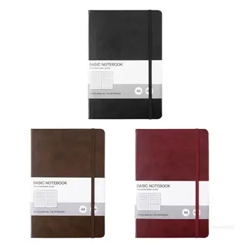 Черный, красный, коричневый Классический офисный блокнот формата А5 на 128 листов в стиле ретро, журнал, дневник, коричневая прямая поставка