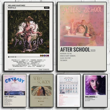 Плакаты поп-певицы Мелани Мартинес, Порталы с эстетическими музыкальными альбомами, обложки для комнат, картины на холсте, Домашний декор стен