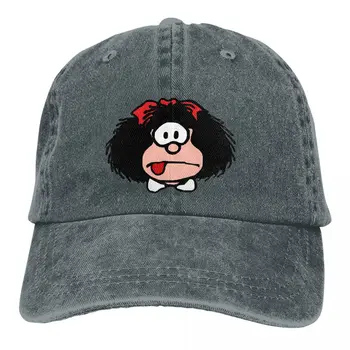 Чистый Цвет Папины Шляпы Классическая Женская Шляпа С Солнцезащитным Козырьком Бейсболки Mafalda Мультяшная Остроконечная Кепка