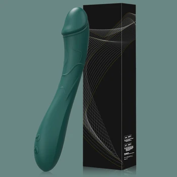 Мощный вибратор для точки G для женщин, стимулятор клитора, Мягкий силиконовый фаллоимитатор, вибратор для влагалища, женская мастурбация, секс-игрушки для взрослых.