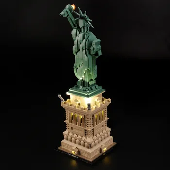 В НАЛИЧИИ комплект светодиодной подсветки для статуи Свободы 21042, набор строительных блоков (не включает модель), кирпичи, игрушки для детей в подарок