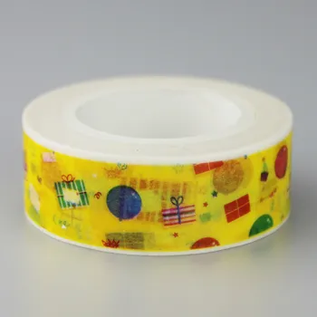1,5 см Подарочная Клейкая лента для скрапбукинга DIY Craft Липкая Декоративная Клейкая лента Washi Tape Школьные Канцелярские принадлежности