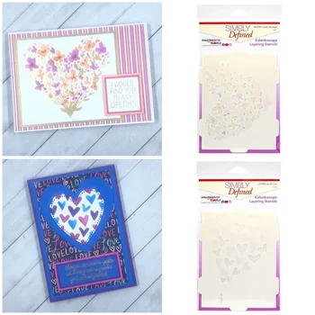 Новые пластиковые трафареты для вырезания букетов Lots of Love Lovely Bouquet для бумажных открыток 