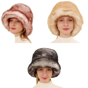 Мягкая толстая шапка-бини для женщин, осенне-зимняя шапка-ушанка для девочек, шапка для холодной погоды
